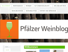 Tablet Screenshot of pfaelzer-weinblog.de